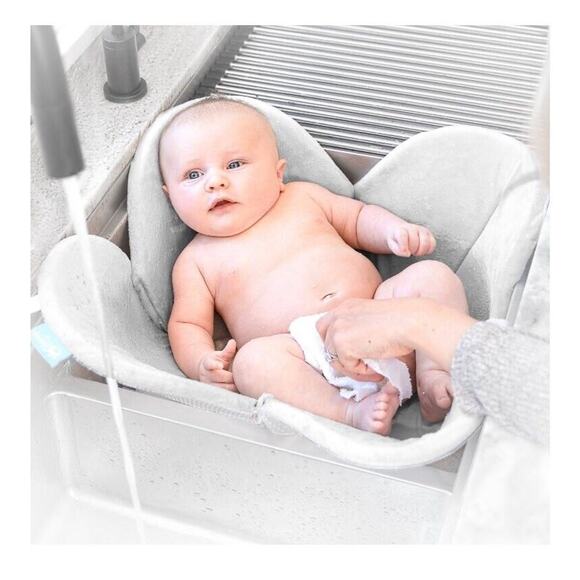 Blooming Sink Bath Lotus Baby Flower Gray And‎ Yellow New In Box - Picture 1 of 4